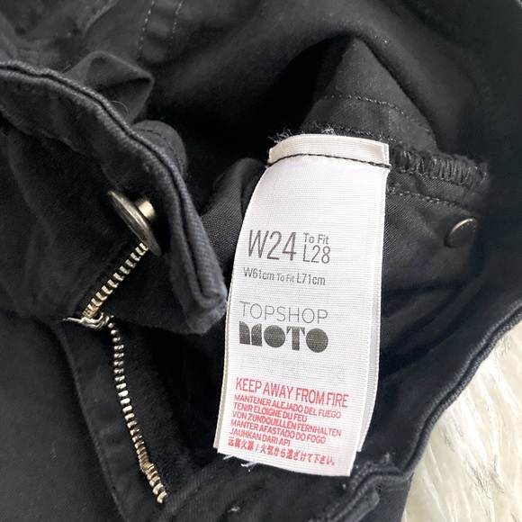 🖤TopShop Black JAMIE Jeans Size 24🖤 - Picture 6 of 6
